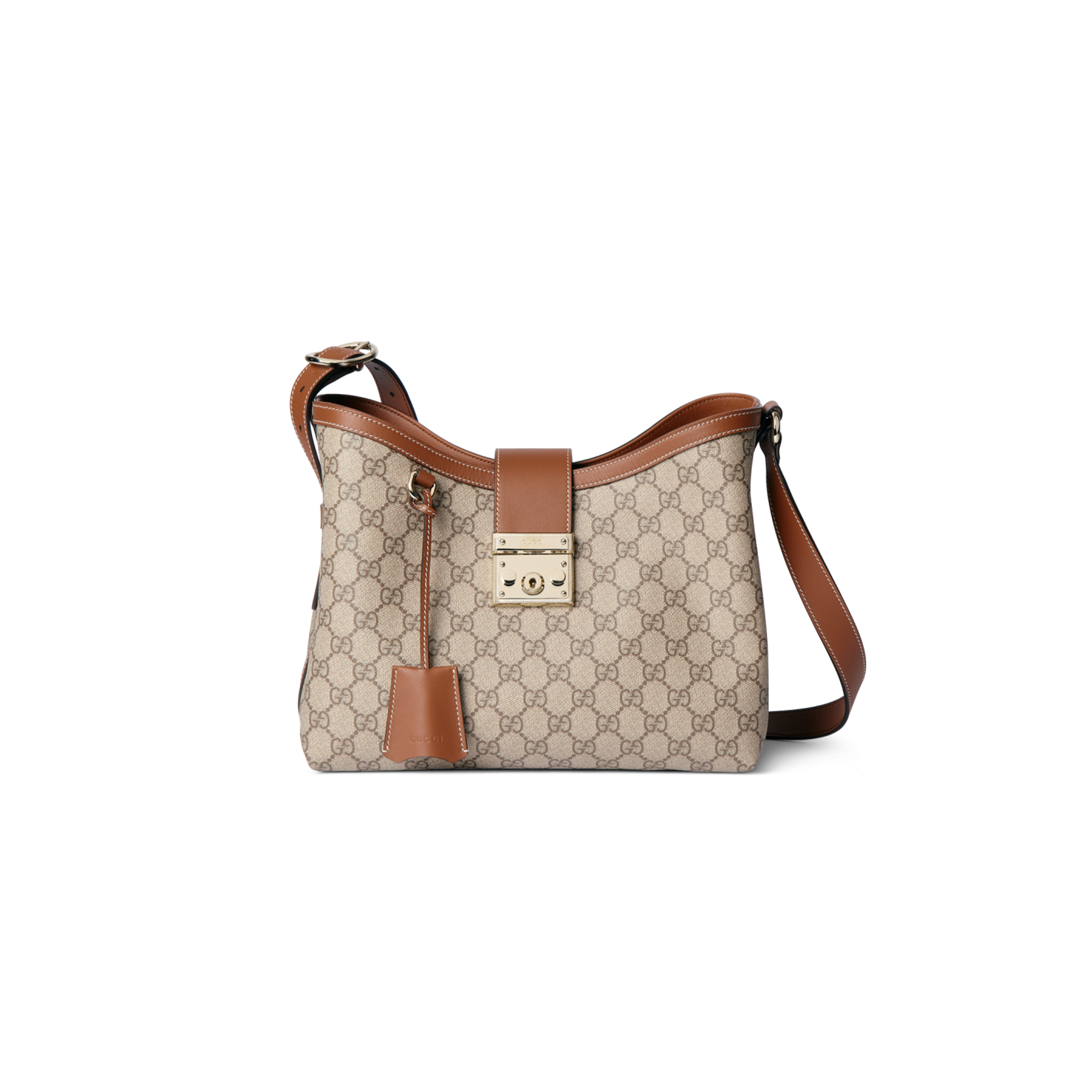 GUCCI PADLOCK FABRIC MEDIUM SHOULDER BAG ‎839021FAD6L9758 (29*23.5*15.5cm)